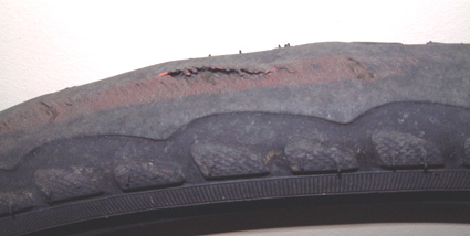 Worn Tyre